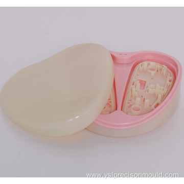Heart Shape PU Cosmetic Box